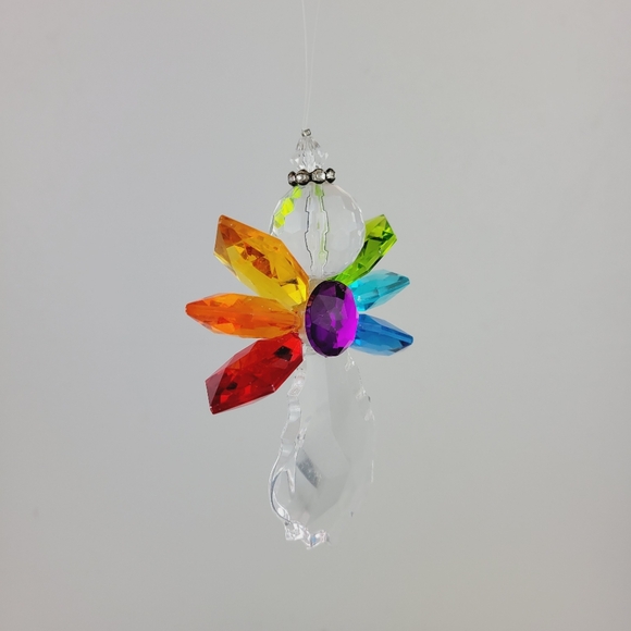 Rainbow Angel and Daisy Ganz Crystal Expressions Ornament Suncatchers Set of 2 - Picture 8 of 13